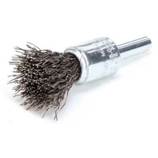 Weiler Crimped Wire End Wire Brush, Steel, 1/2" 96101 Weiler 96101 012382100032