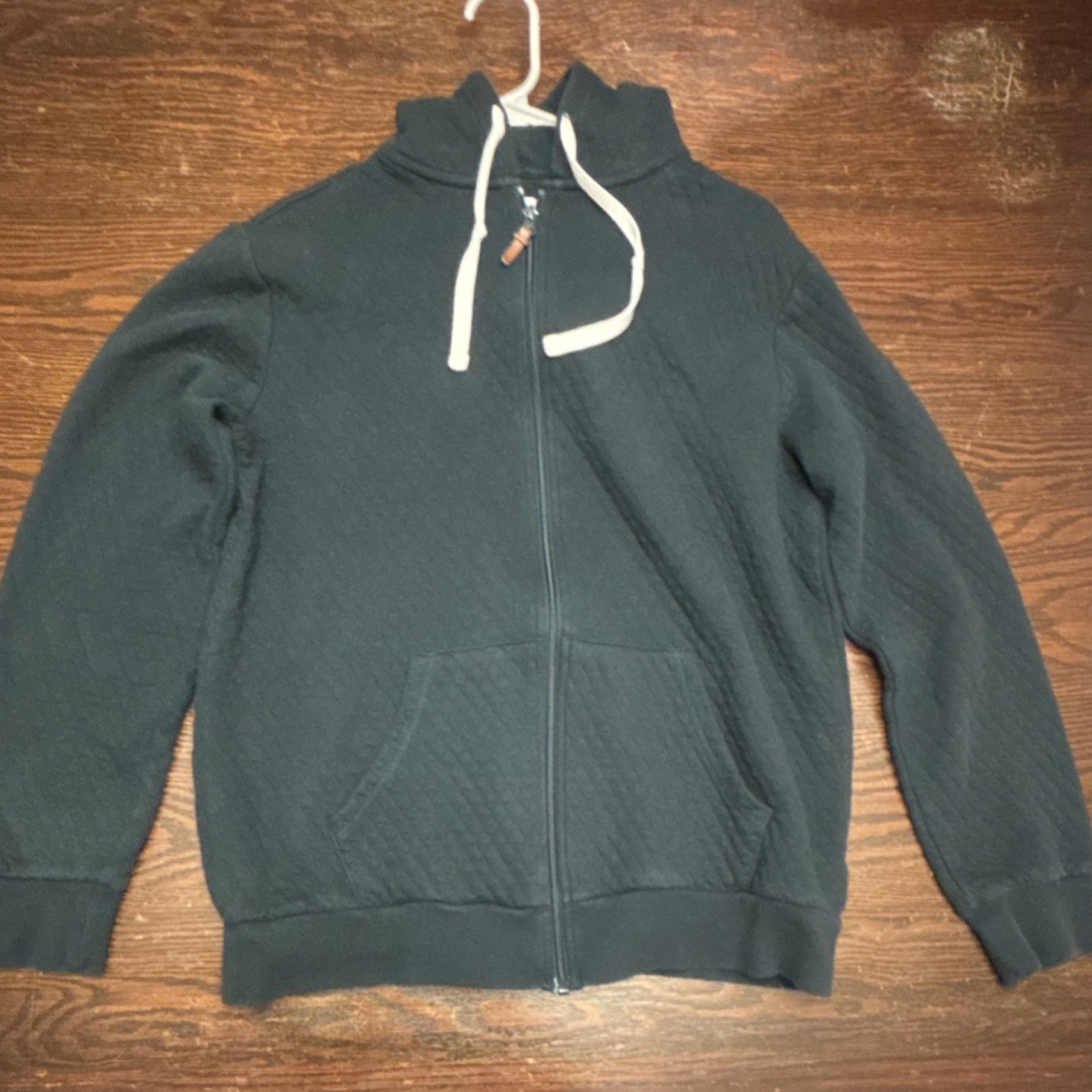 Goodfellow & Co Dark Gray Full Zip Hooded Kangaroo Pocket Hoodie Men's Size M