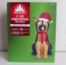 4' German Shepherd Christmas Inflatable Holiday Outdoor Decor Lighted LED NEW 