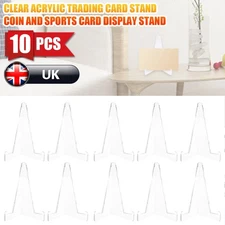 10/20PCS Clear Acrylic Trading Card Stands for Coins Sports Cards Display Holder