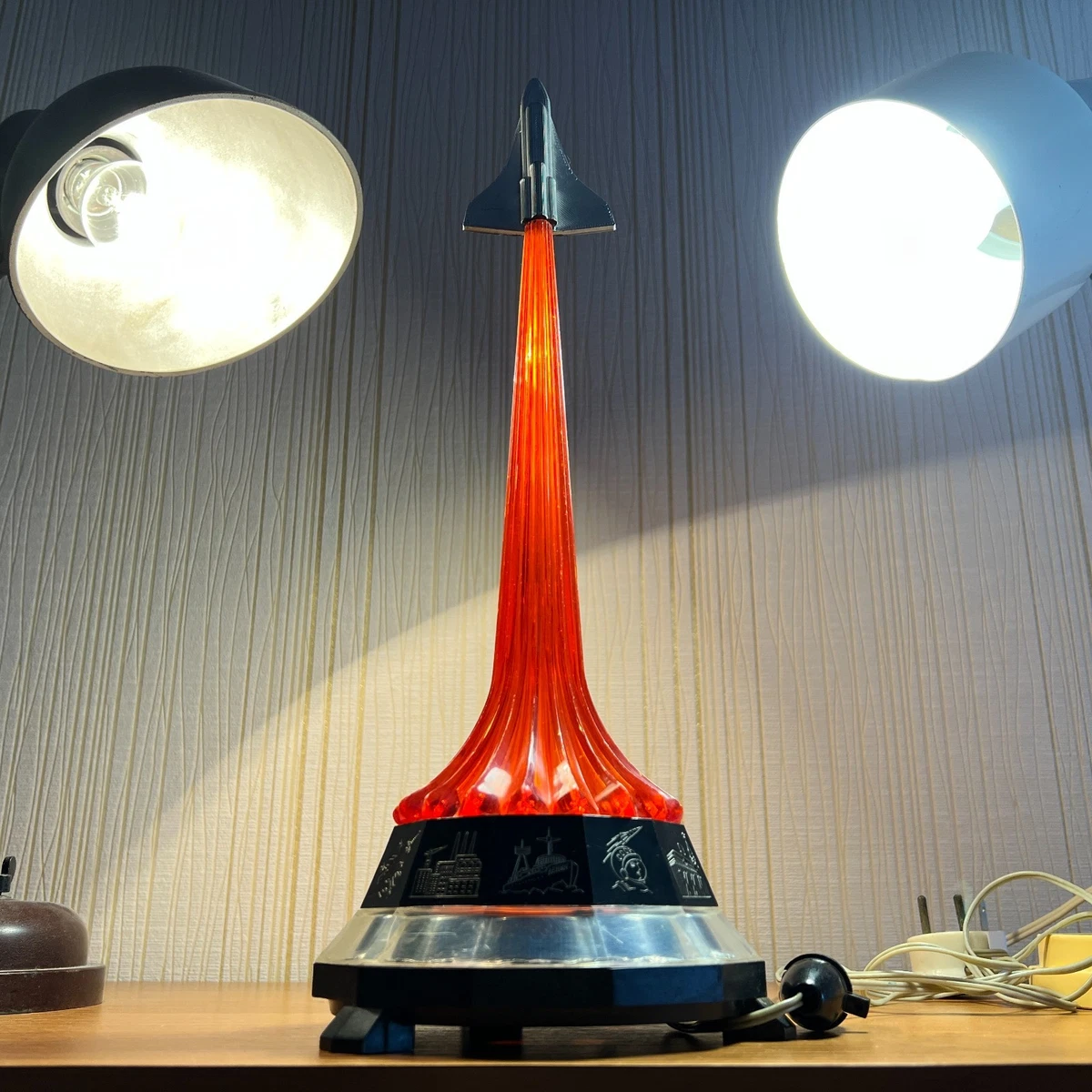 Rocket Lamp In Russian & Soviet Space Program Collectibles for