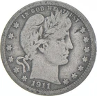 1911 Barber Quarter Average Circ