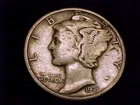 1931-P  Mercury Dime,  Fine grade