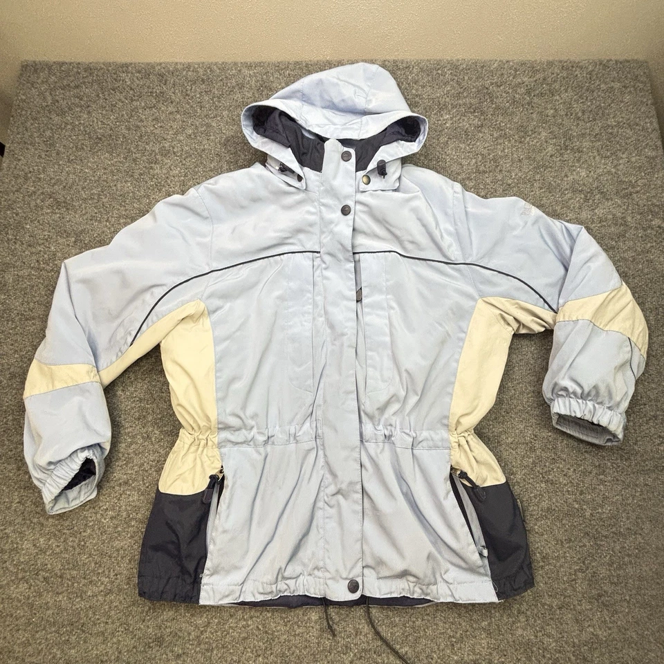 Chaqueta Pacific Trail Mujer Exterior L Azul Gris Con Capucha con Vellón Cremallera Completa Invierno Foto 2 de 4