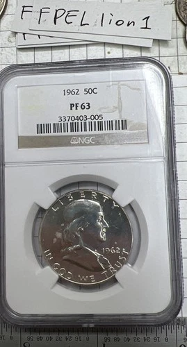 1962  Franklin Half Dollar NGC MS 63
