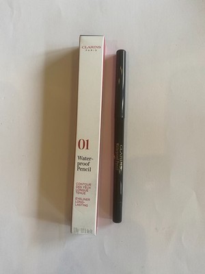 Clarins wasserfester Augenstift Buntstift schwarze Tulpe 01 langlebig, KOSTENLOSER VERSAND