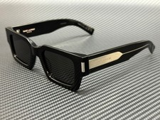 SAINT LAURENT SL 572 001 Black Grey Unisex Medium 50 mm Sunglasses