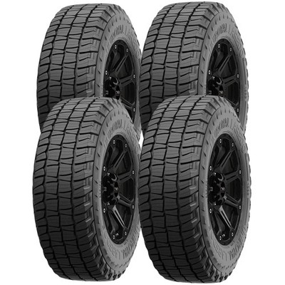 (QTY 4) 265/70R17 Uniroyal Laredo AT 115T SL Black Wall Tires