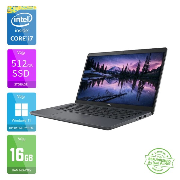Laptop Dell Latitude 7330 Ultraligera i7-1265U 16 GB 512 GB 13,3" FHD Negra Carbono