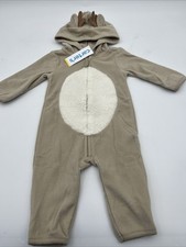 Carters Zip-Up 1 Piece Warm Long Sleeve Easy Care Jumpsuit Reindeer, Size 6M