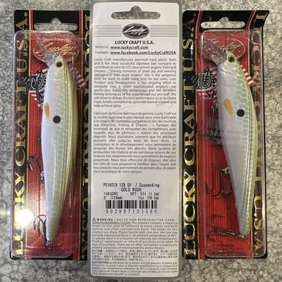 3 Packs Lucky Craft Pointer 128 SP Gold Rush