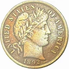 1892 Barber Dime-Coin pictured is what you will receive