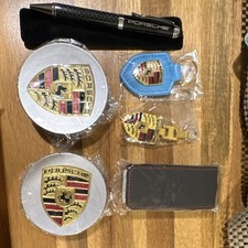 Porsche Center Caps Concave New Set The 4th And Keychains And Key Case Black New Porsche Center Caps Concave New Set The 4th And Keychains And Key Case Black New