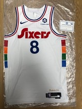 George Team Issued Authentic City Edition Jersey Fanatics Certifies #8 76ers