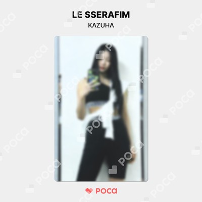 [LE SERAFIM KAZUHA] UNFORGIVEN COMPACT Ver. Album Fotokarte