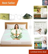 Grounding Queen Flat Sheet 94" x 102", Queen Grounding Pillowcases   93 Orga...