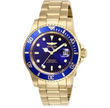 Invicta Pro Diver 26974 Analog Quartz Men's Watch 40mm - Blue/Gold