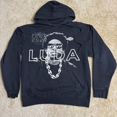 Ludacris Mens Hoodie Medium Black Cris Together Again Tour 2023 Rap Hip Hop
