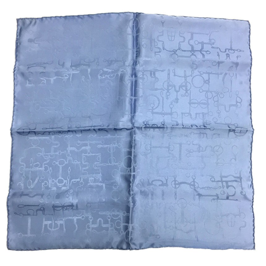 Nationwide Hermes Pocket Square Petit Carre 42 Scarf Harness Pattern 100 Silk Li