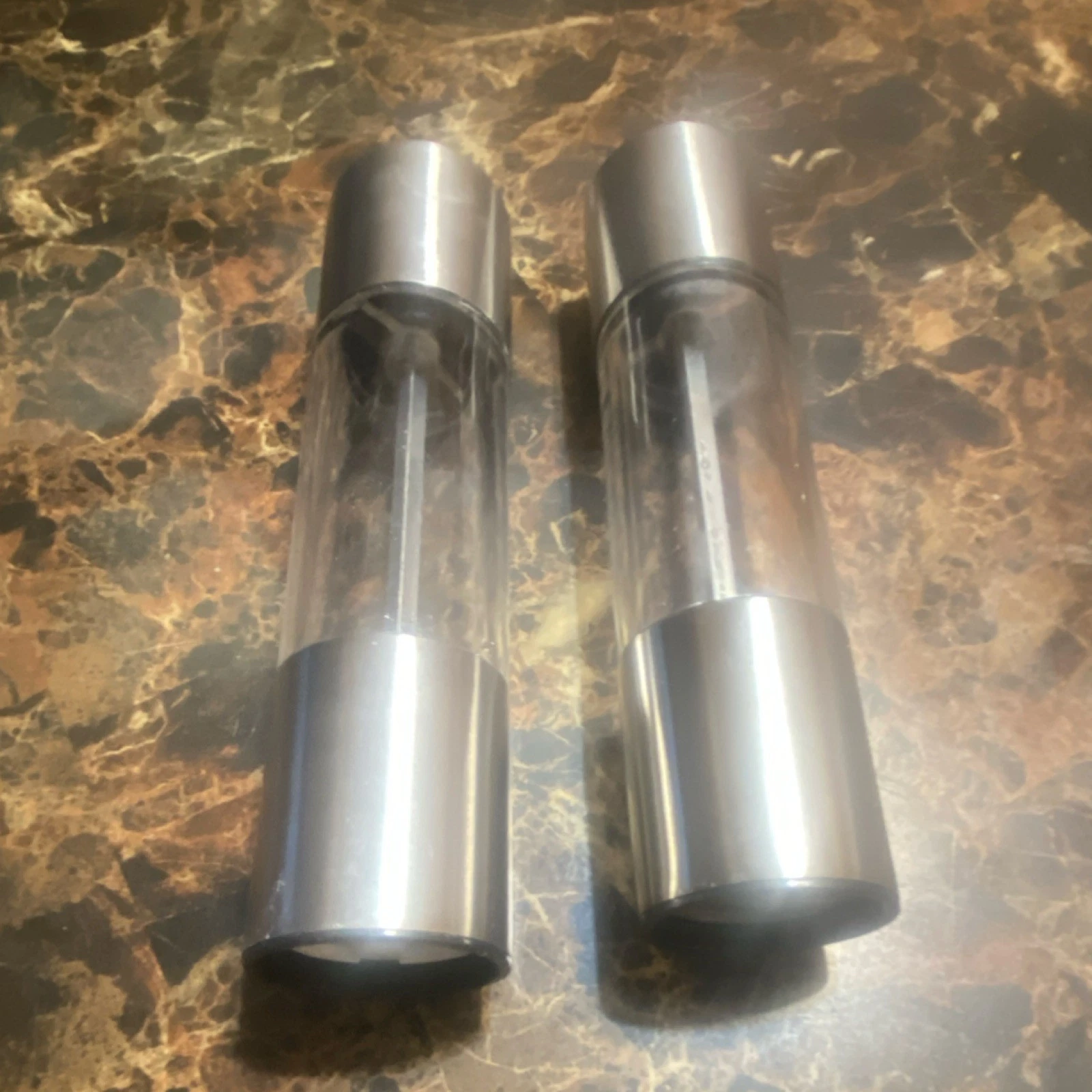 Cole & Mason Stainless Steel Salt & Pepper Grinder Set Modern 2-Piece
