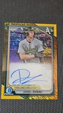 2024 BOWMAN CHROME DANIEL SUSAC GOLD SHIMMER REFRACTOR AUTO /50 Autograph RC