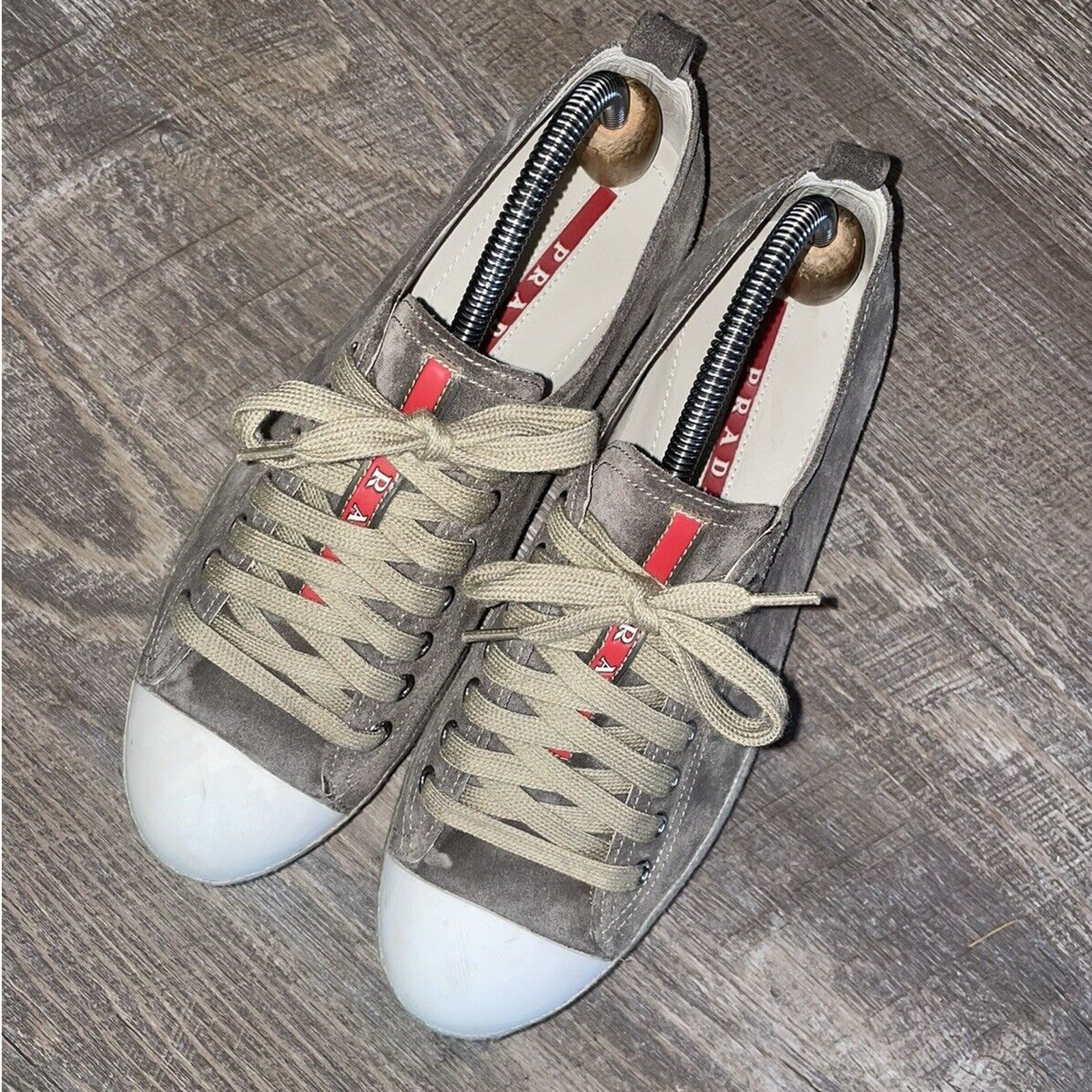 Mens Prada Suede 4E2446 Cap Toe Sport Shoes 6.5 UK 7.5 US thumbnail 5