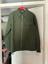 Barbour International Men's M)50257GN71 Kombu Green Overshirt Sz M Authentic