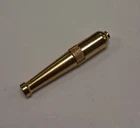 BRASS METAL ZEPPELIN SNEAK-A-TOKE TOBACCO SMOKING PIPE 2 3/4 INCHES LONG SMOKE