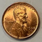 1938-D Lincoln Cent BU From Mint Roll - High Grade Coin w/ Carbon Spots #46