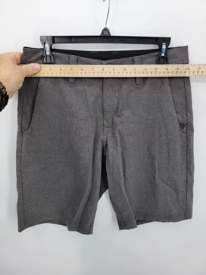 Volcom Shorts Mens 29 Gray Flat Front Casual Bermuda Chino Outdoor Skater Beach - Image 4 of 4
