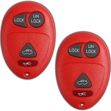 Keyless Entry Remote Control Car Key Fob Replacement for L2C0007T -Red 2-Pack