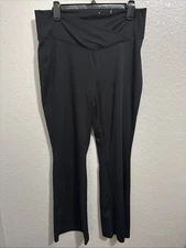 SO The Favorite Crossover Yoga Flare Legging High Rise Gray Women's Size XL