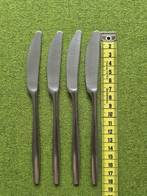 4x Dansk Designs Finland IHQ Dessertmesser ''Variation V'' Jens Quistgaard Vintage