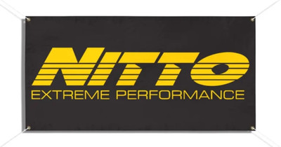 Nitto Tires Extreme Performance Garage Banner 2x4ft Man Cave Shop Flag Sign NEW