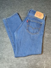 Levi s 501 Men s Vintage Jeans 33x32 Button Fly Straight Leg Red Tab True s30x28