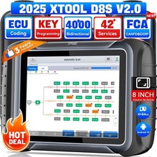2025 XTOOL D8S V2.0 Auto Diagnostic Scanner E...