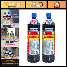 Authentic Mexican Vanilla Flavor 2 Pack - 33.8 fl oz 1L Bottles for Baking  C