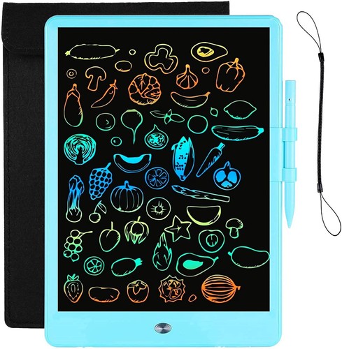 LCD Schreibtablett Zeichentabletts für Kinder 10 Zoll mit Schutztasche, Bunt...