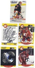 Jamie McLennan Signed Hockey Card Calgary 2003 ITG