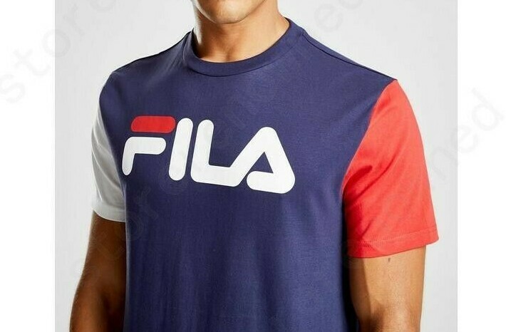 T shirt uomo Fila logo blu