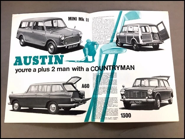 1968 Austin 1800 Mini Cooper A60 1300 A110 Vintage Car Brochure Catalog - Imagem 2 de 4
