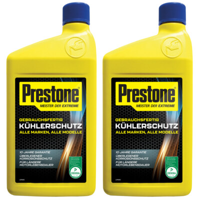 Prestone Kühlerschutz Kühlerfrostschutz 2x 1L gebrauchsfertig für alle Marken