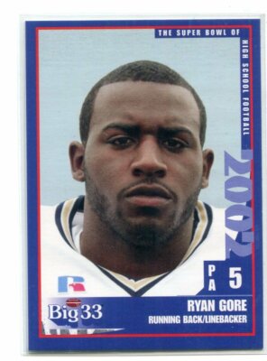 2002 Big 33 PA Pennsylvania SINGLES - Choose One * Pitt West Virginia Hawkeyes