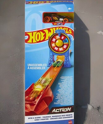 Hot Wheels Spin & Score HDR81  inkl. Fahrzeug Drehen Und Gewinnen  NEU OVP