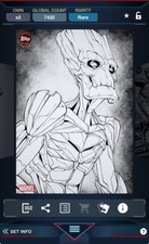 Topps Marvel Collect 2021 Topps Weekly Original Art Series 1 B&W - Groot