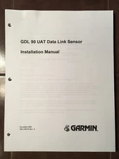 Garmin GDL 90 UAT Data Link Sensor Install Manual