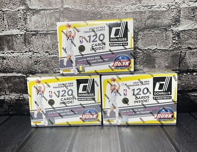 Panini Donruss NBA 2021-22 Basketball Mega Boxes Lot Of 3 New Sealed