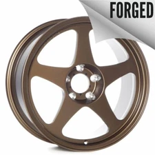R6061 FORGED R1 18X8.5 5X120 +35 MATTE BRONZE WHEELS (SET OF 4)