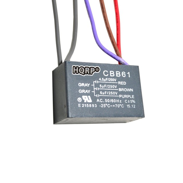 Zing Ear Ze 208s6 2 Wire Seiki Electric 5uf Fan Capacitor For