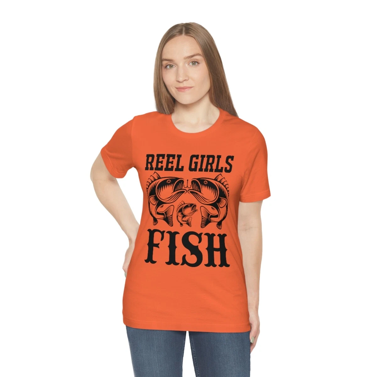 Reel Girls Fish T-Shirt, Fishing shirt, girl gift, mom fishing, daughter  gift